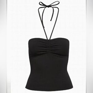 Aritzia Black Mila Halter Neck Women's Top Size Small